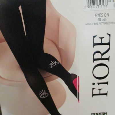 FIORE EYES ON  MICROFIBER PATTERNED  40 DENIER PANTYHOSE TIGHTS 4 SIZES